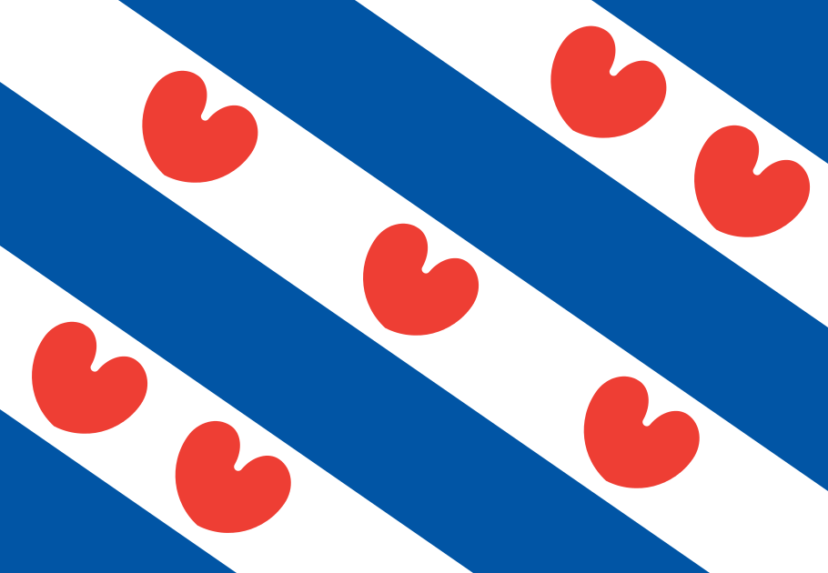 Friesische Flagge mit Pompebled